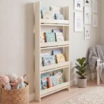 Βρες το Επιτοίχια βιβλιοθήκη - ραφιέρα Montessori Megapap χρώμα κρεμ 60x10x120εκ. σε μοναδική τιμή στο clickforshop.gr