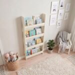 Επιτοίχια βιβλιοθήκη - ραφιέρα Montessori Megapap χρώμα κρεμ 60x10x120εκ. - Image 2