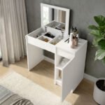 Τουαλέτα με καθρέπτη Huma Megapap χρώμα λευκό 90x45x118,2εκ. - Image 3