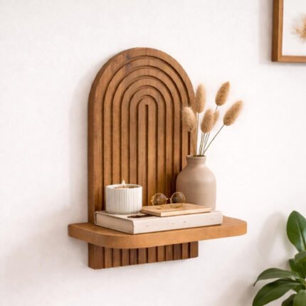 Βρες το Ραφιέρα τοίχου Artwill Megapap Mdf χρώμα oak 26x13x35εκ. σε μοναδική τιμή στο clickforshop.gr