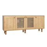 Μπουφές Bohemian Megapap χρώμα φυσικό οξιάς 180x40x75εκ. - Image 3