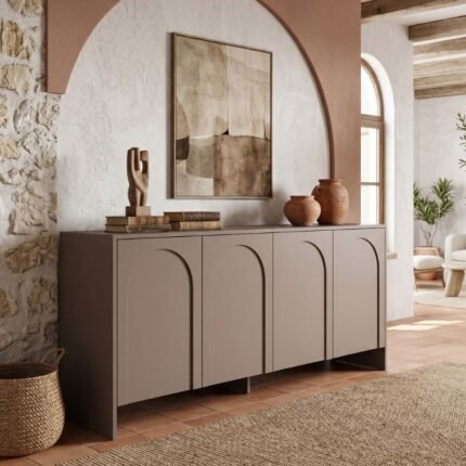 Βρες το Μπουφές Aurelia Megapap χρώμα μόκα 180x45x80εκ. σε μοναδική τιμή στο clickforshop.gr
