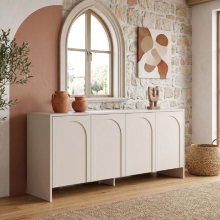 Βρες το Μπουφές Aurelia Megapap χρώμα κρεμ 180x45x80εκ. σε μοναδική τιμή στο clickforshop.gr