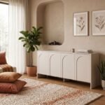 Μπουφές Aurelia Megapap χρώμα κρεμ 180x45x80εκ. - Image 2