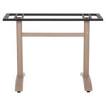 ΒΑΣΗ ΤΡΑΠΕΖΙΟΥ ΑΛΟΥΜΙΝΙΟΥ ΔΙΣΤΗΛΗ HM461.25 CAPPUCINO ΜΕ ΡΕΓΟΥΛΑΤΟΡΟΥΣ 100Χ60Χ73Υεκ. - Image 3