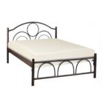 Αγόρασε ΜΕΤΑΛΛIKO ΚΡΕΒΑΤΙ ΚΥΚΛΟΣ 150x200x90Yεκ. ΚΑΦΕ HM10366.01 σε μοναδική τιμή στο clickforshop.gr