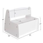 ΠΑΓΚΑΚΙ ΠΑΙΔΙΚΟ ΜΕ ΑΠΟΘ.ΧΩΡΟ RICKI HM18342.03 MDF & ΚΟΝΤΡΑΠΛΑΚΕ ΛΕΥΚΟ 63x43x47Υεκ - Image 2