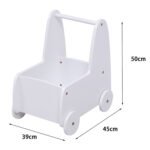 ΠΑΙΔΙΚΟ ΤΡΟΛΕΥ/ΚΑΡΟΤΣΑΚΙ RICKI HM18341.03 MDF & ΚΟΝΤΡΑΠΛΑΚΕ ΛΕΥΚΟ 33x45x50Υεκ - Image 3