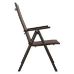 ΠΟΛΥΘΡΟΝΑ ZURI  7ΘΕΣΕΩΝ ΠΤΥΣ/ΝΗ ΜΕΤΑΛΛΙΚΗ ΚΑΦΕ ME ΚΑΦΕ TEXTILENE HM5700.02 55x70x103Υ εκ. - Image 3