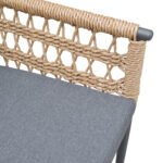 ΠΟΛΥΘΡΟΝΑ BOXER HM6556.01 ΑΛΟΥΜΙΝΙΟ & OLEFIN ΓΚΡΙ-TWIST WICKER 58x60x80Yεκ - Image 3