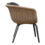 ΠΟΛΥΘΡΟΝΑ VICTUS HM6559.01 ΑΛΟΥΜΙΝΙΟ & OLEFIN ΓΚΡΙ-TWIST WICKER 60x62x76Yεκ - Image 3