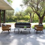 ΣΕΤ ΣΑΛΟΝΙ 5ΤΜΧ STERN HM6555.01 ΓΚΡΙ ΑΛΟΥΜΙΝΙΟ & OLEFIN--TWIST WICKER ΣΕ ΦΥΣΙΚΟ - Image 2