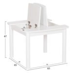 ΤΡΑΠΕΖΑΚΙ ΠΑΙΔΙΚΟ ΜΕ ΑΠΟΘ.ΧΩΡΟΥΣ RICKI HM18339.03 MDF & ΣΥΜΗΔΑ ΣΕ ΛΕΥΚΟ 65x65x47Υεκ - Image 2