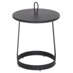 ΤΡΑΠΕΖΙ ΒΟΗΘΗΤΙΚΟ ΕΞ.ΧΩΡΟΥ MINO HM6432.01 ΑΛΟΥΜΙΝΙΟ & ΣΧΟΙΝΙ ΓΚΡΙ Φ47x53Υεκ - Image 3