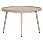 ΤΡΑΠΕΖΙ ΜΕΣΗΣ ΣΤΡΟΓΓΥΛΟ ΕΞ.ΧΩΡΟΥ TEROC HM6434.03 ΑΛΟΥΜΙΝΙΟ ΚΑΠΟΥΤΣΙΝΟ Φ70x44Υεκ - Image 3