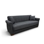 Αγόρασε VAVEL DARK GREY ΥΦΑΣΜΑ 3ΘΕΣΙΟΣ ΚΑΝΑΠΕΣ/ΚΡΕΒΑΤΙ ΜΕ ΑΠΟΘ.ΧΩΡΟ 216X85X80εκ. σε μοναδική τιμή στο clickforshop.gr