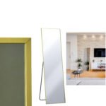 Καθρέπτης Δαπέδου Χρυσό Μέταλλο/Γυαλί 46x168cm - Image 2