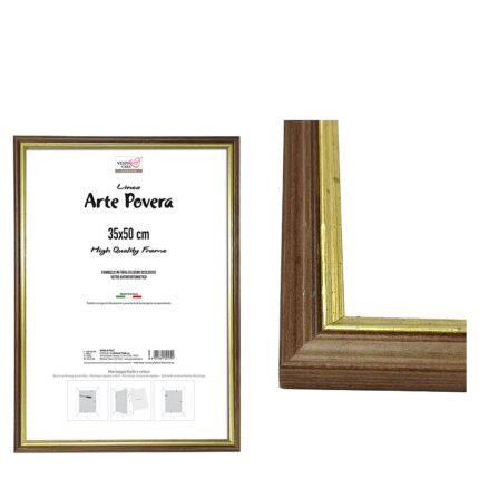 Βρες το Κορνίζα Καφέ Ξύλο 35x50cm σε μοναδική τιμή στο clickforshop.gr
