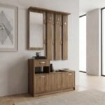 Βρες το Έπιπλο εισόδου Raynold Megapap χρώμα καρυδί 100x30x180εκ. σε μοναδική τιμή στο clickforshop.gr
