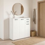 Παπουτσοθήκη - Ντουλάπι Infinity Megapap χρώμα λευκό 108x35x108εκ. - Image 3