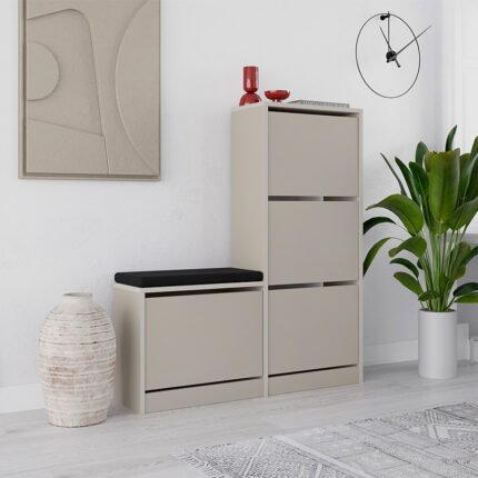 Βρες το Παπουτσοθήκη Dude Megapap χρώμα sandstone 104