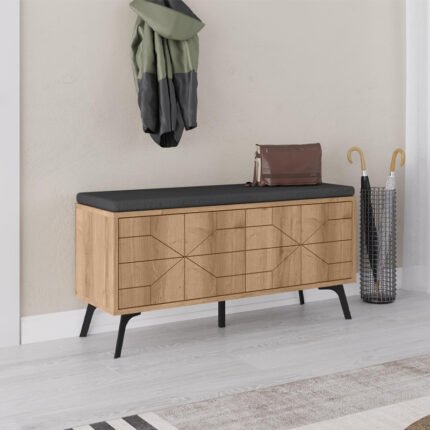 Βρες το Παπουτσοθήκη Dune Megapap χρώμα sapphire oak 107x35x55εκ. σε μοναδική τιμή στο clickforshop.gr