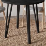 Τραπέζι Xana Megapap χρώμα black wood Ø90x77,5εκ. - Image 3