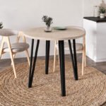 Βρες το Τραπέζι Xana Megapap χρώμα travertine Ø90x77