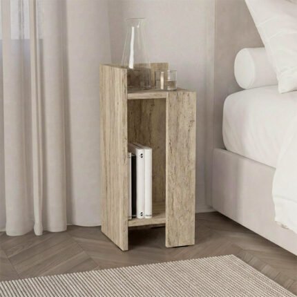 Βρες το Κομοδίνο Elos Megapap αριστερό χρώμα travertine 25x27x60εκ. σε μοναδική τιμή στο clickforshop.gr