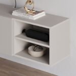 Έπιπλο τηλεόρασης επιτοίχιο Conrad Megapap χρώμα sandstone 140x35x38εκ. - Image 2