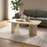 Βρες το Τραπεζάκι σαλονιού Hillary Megapap χρώμα travertine 100x60x41