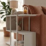 Τραπεζάκι βοηθητικό Homia Megapap χρώμα sandstone 56x25x56,5εκ. - Image 3