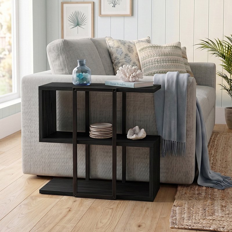 Τραπεζάκι βοηθητικό Homia Megapap χρώμα black wood 56x25x56 Βρες το Τραπεζάκι βοηθητικό Homia Megapap χρώμα black wood 56x25x56