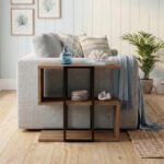 Τραπεζάκι βοηθητικό Homia Megapap χρώμα καρυδί Ud 56x25x56,5εκ. - Image 3