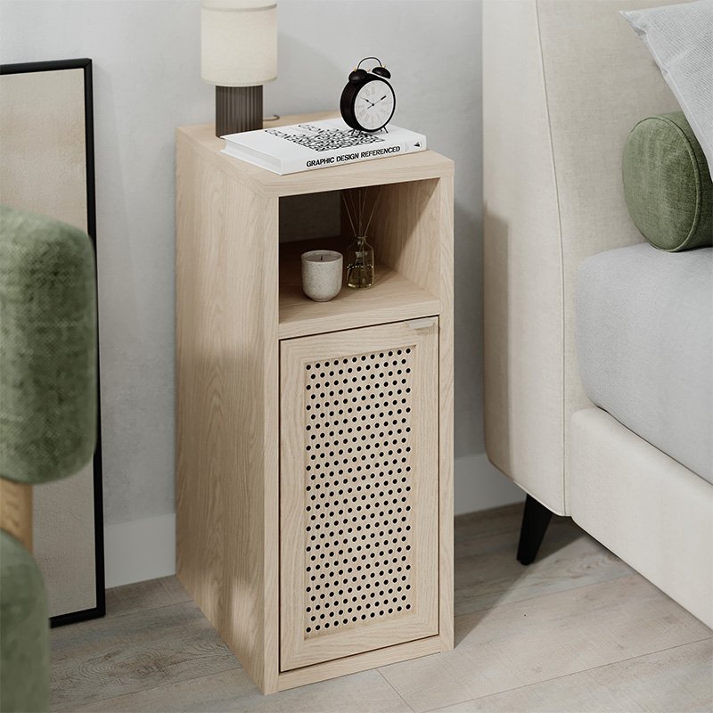 Κομοδίνο Inca Megapap χρώμα light oak 25 Βρες το Κομοδίνο Inca Megapap χρώμα light oak 25