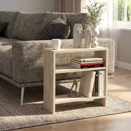 Βρες το Τραπεζάκι βοηθητικό Silvanus Megapap χρώμα travertine 51x17
