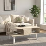 Βρες το Τραπεζάκι σαλονιού Andros Megapap χρώμα travertine 90x54x39