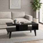 Βρες το Τραπεζάκι σαλονιού Andros Megapap χρώμα sencron black 90x54x39