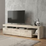 Βρες το Έπιπλο τηλεόρασης Acnes Megapap χρώμα travertine 220x40x52εκ. σε μοναδική τιμή στο clickforshop.gr