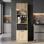 Έπιπλο κουζίνας Tuco 1 Megapap χρώμα sapphire oak 53,8x40x180εκ. - Image 3