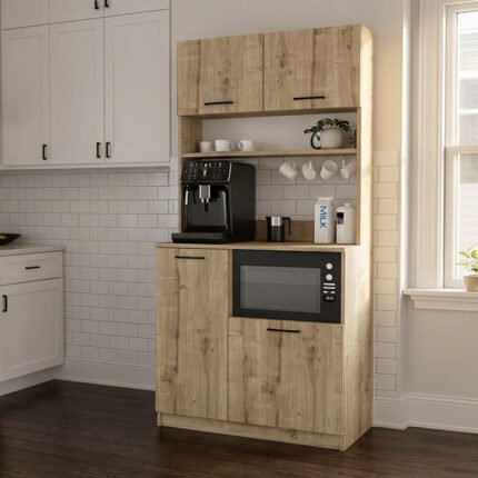 Βρες το Έπιπλο κουζίνας Tuco 2 Megapap χρώμα sapphire oak 90x40x180εκ. σε μοναδική τιμή στο clickforshop.gr