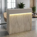 Βρες το Γραφείο υποδοχής - reception Wilko Megapap με LED χρώμα travertine - sandstone 113