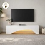 Βρες το Έπιπλο τηλεόρασης Mara Megapap με LED χρώμα λευκό 150x31