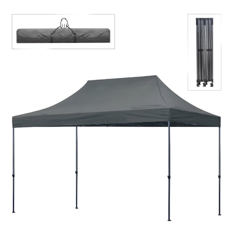 Κιόσκι - Gazebo Bari Megapap πτυσσόμενο μεταλλικός σκελετός - αδιάβροχο ύφασμα χρώμα γκρι 3x4 Βρες το Κιόσκι - Gazebo Bari Megapap πτυσσόμενο μεταλλικός σκελετός - αδιάβροχο ύφασμα χρώμα γκρι 3x4