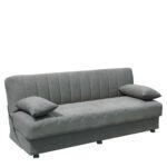 Καναπές Κρεβάτι Τριθέσιος ArteLibre PALMER Γκρι Ύφασμα 183x80.5x80cm - Image 2
