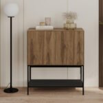 Μπουφές Amira Megapap χρώμα καρυδί Ud - black wood 80x40x90εκ. - Image 3