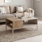Βρες το Τραπεζάκι σαλονιού Cailin Megapap χρώμα sandstone - sepet oak 90x56x40
