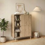 Βρες το Μπουφές Colia Megapap χρώμα sepet oak 85x44x120