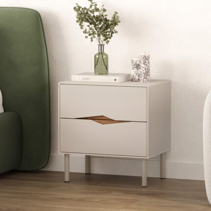 Βρες το Κομοδίνο Marquise Megapap χρώμα sandstone 50x35x52