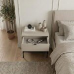 Κομοδίνο Melis Megapap χρώμα sandstone 45x35x56,4εκ. - Image 3